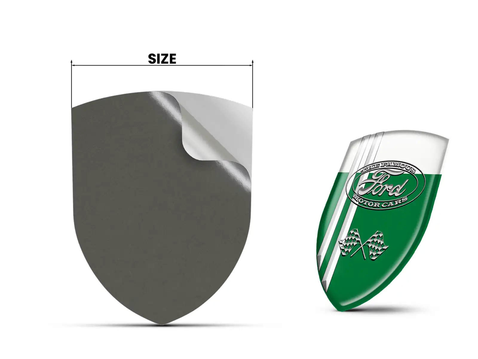 Ford Heckscheibensticker Stil Racing Anpassbar